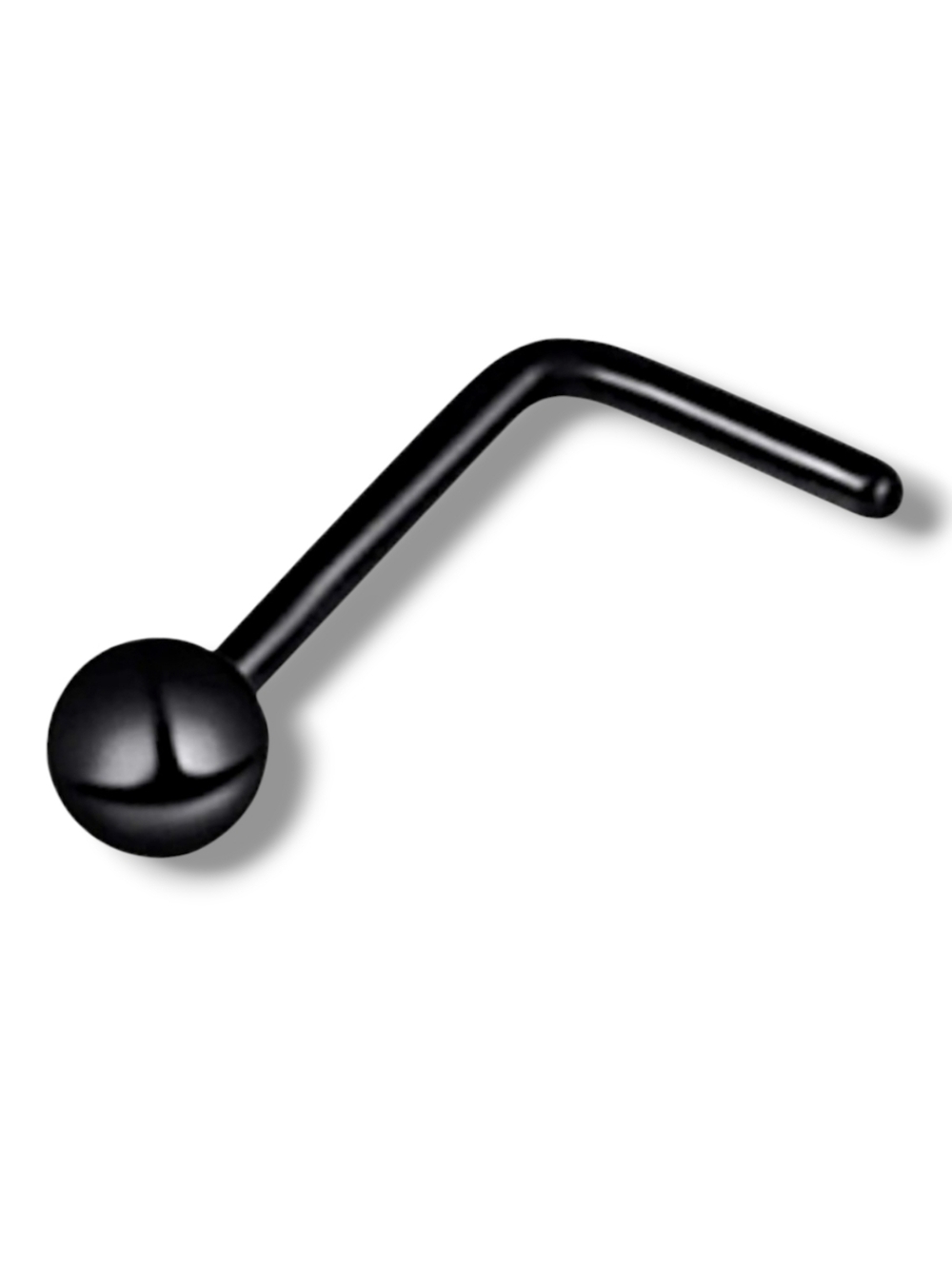 ⭐ NWOT Goth Punk Black 20G 2MM Ball Nose Ring Unisex